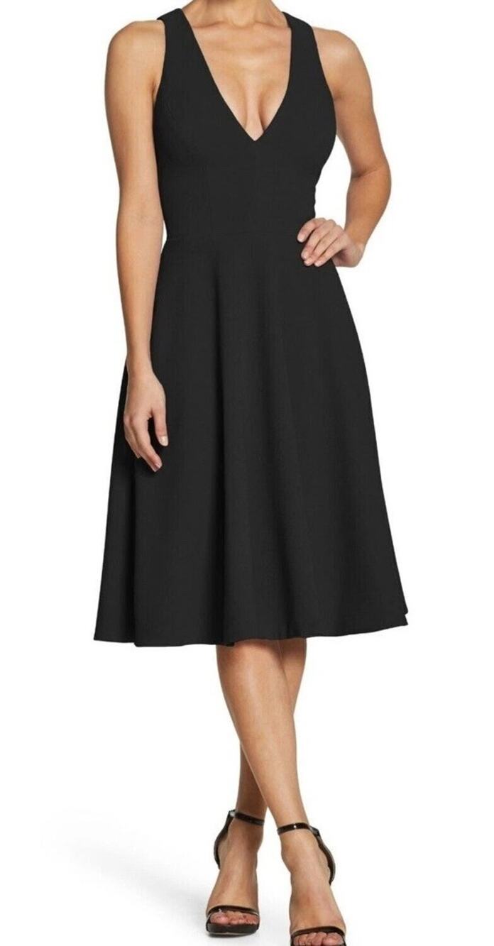 Dress The Population Catalina Fit & Flare LBD Cocktail Party Wedding Guest Sz XL